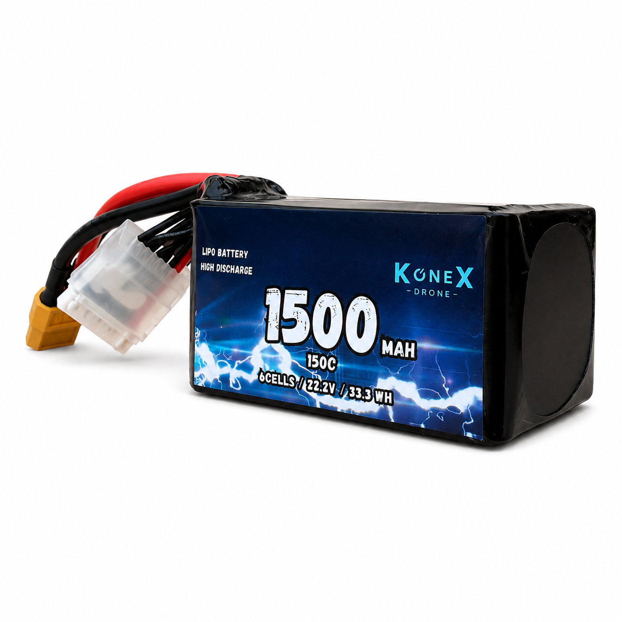 Batería LiPo KoneX 6S 1500mAh 150C para FPV 5"
