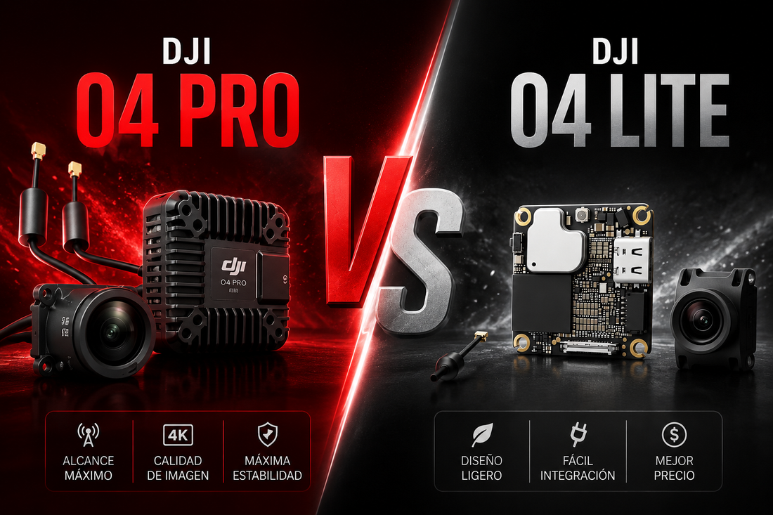 Comparativa entre la DJI O4 Air Unit Pro y la DJI O4 Lite Air Unit para drones FPV