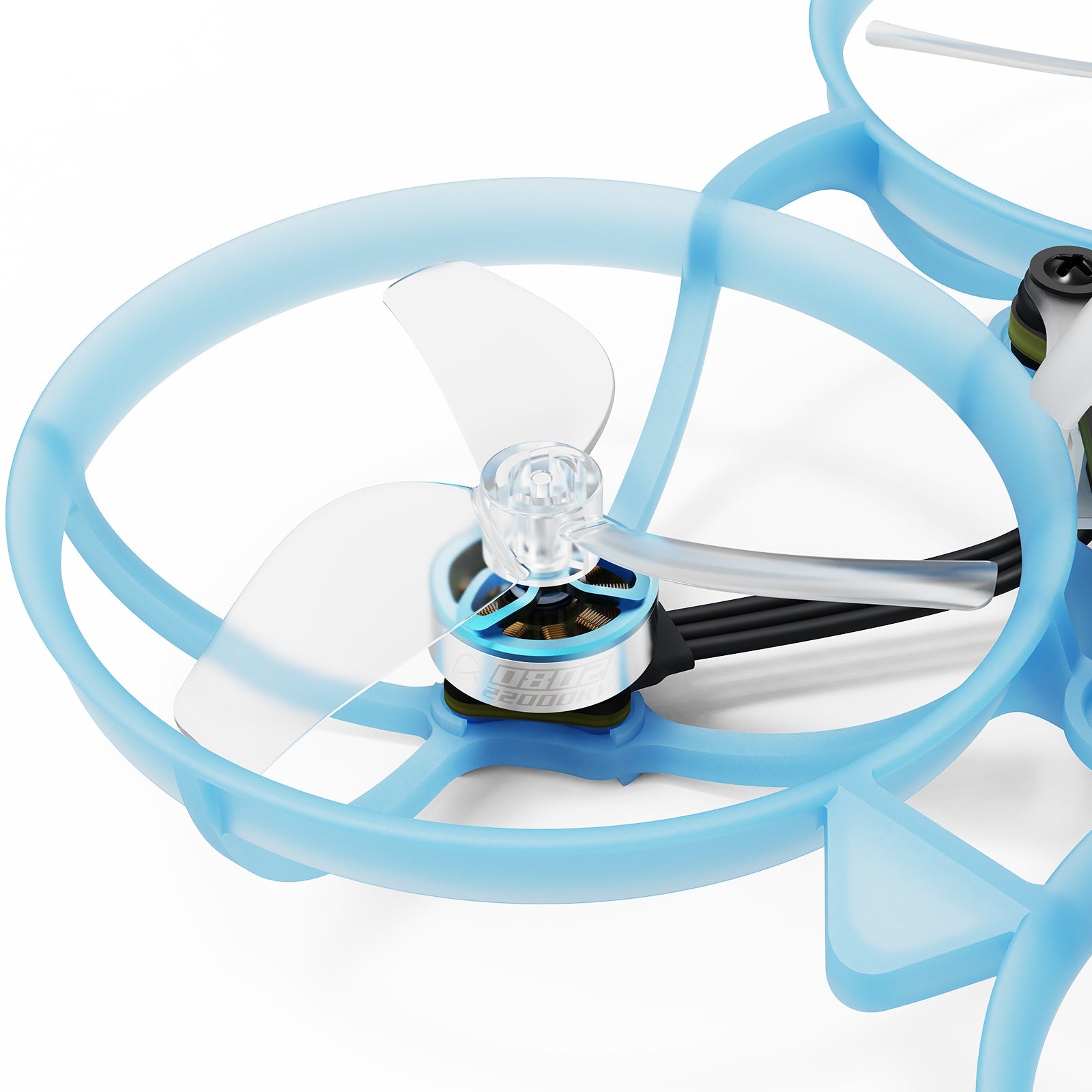 Motores 0802 de 22000KV y helices GF 1614 del BetaFPV Air75 II Freestyle