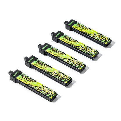 Batería BetaFPV LAVA II 1S de 280 mAh y 6,8 gramos, la más ligera para whoop 65 mm