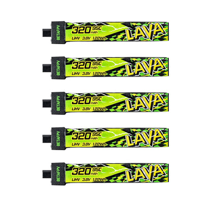 Baterías BetaFPV LAVA II 1S 95C con conector BT2.0 para tiny whoop de 65 mm
