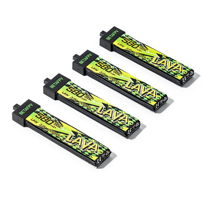 Batería BetaFPV LAVA II 1S de 580 mAh 95C BT2.0 para whoop de 75 mm