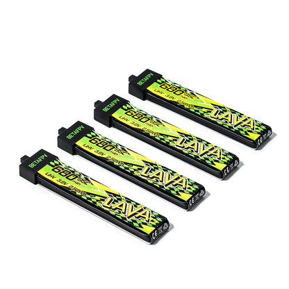 Batería BetaFPV LAVA II 1S de 680 mAh, la de mayor autonomía para whoop 75 mm