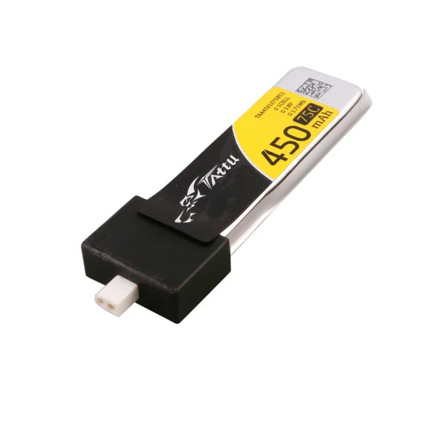 Lipo Tattu 450mAh 3.8V 75C 1S1P HV con enchufe BT 2.0 (5 piezas)