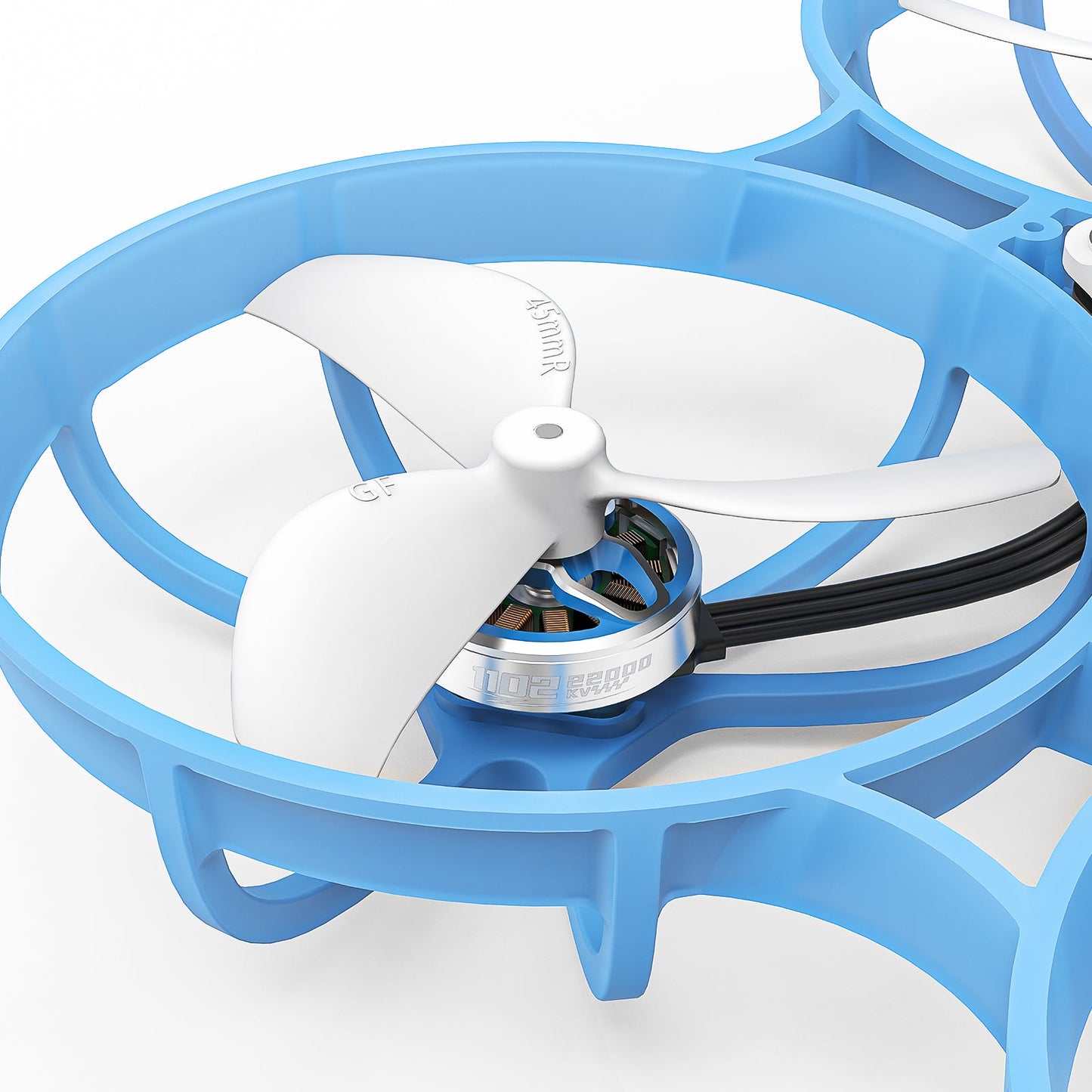 Motores 1102 de 22000KV y helices de 45 mm del BetaFPV Meteor75 Pro