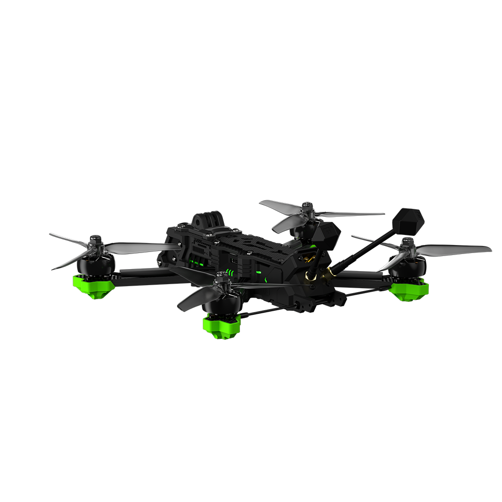 Nazgul Evoque F5 V3 con la DJI O4 Air Unit Pro montada en la parte delantera