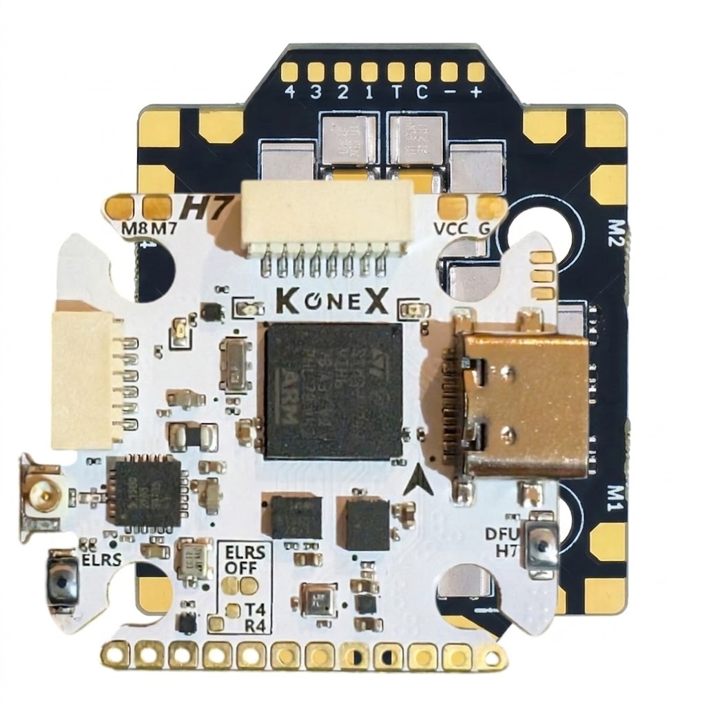 Stack KoneX H743 FC, Argus Mini 55A ESC y ELRS 20x20 para drone FPV