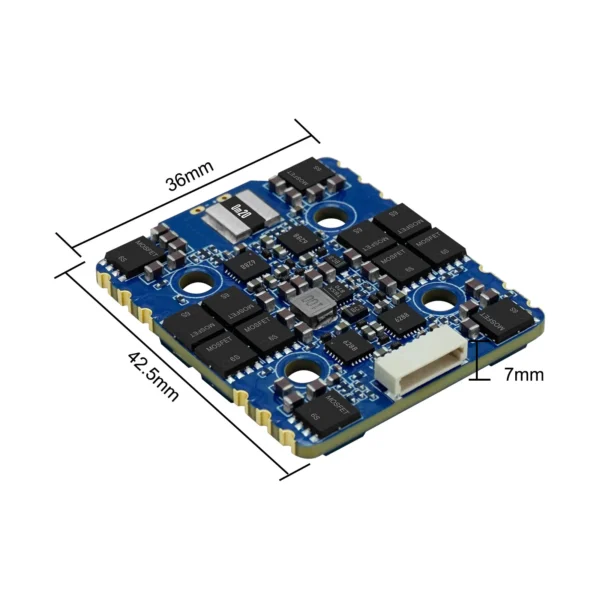 SEQURE Blueson ESC A1 / 6S 65A / AM32 / Firmware 128KHz 4IN1 / for FPV Drones Racing and Freestyle - Imagen 5