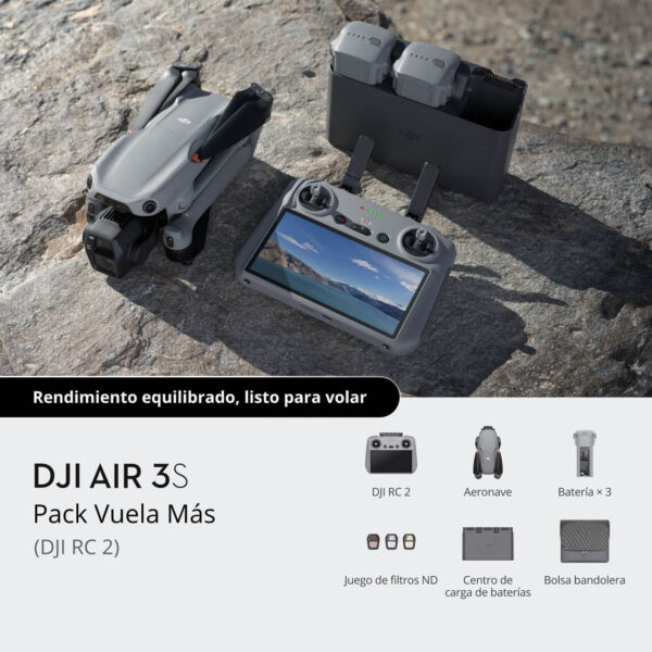 DJI Air 3S Vuela Más (DJI RC 2) PACK - Imagen 4