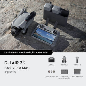 DJI Air 3S Vuela Más (DJI RC 2) PACK