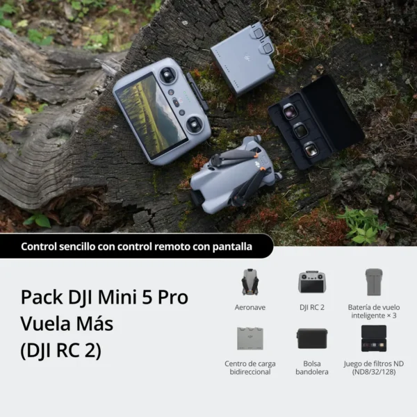 DJI Mini 5 Pro Vuela Más - (DJI RC 2) - Imagen 5