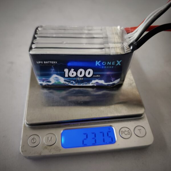Batería KoneX LiPo 6s 1600 mAh 150C - Imagen 2